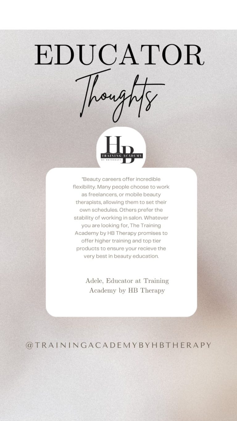 Training Academy By HBTherapy HB Therapy Beauty Salon